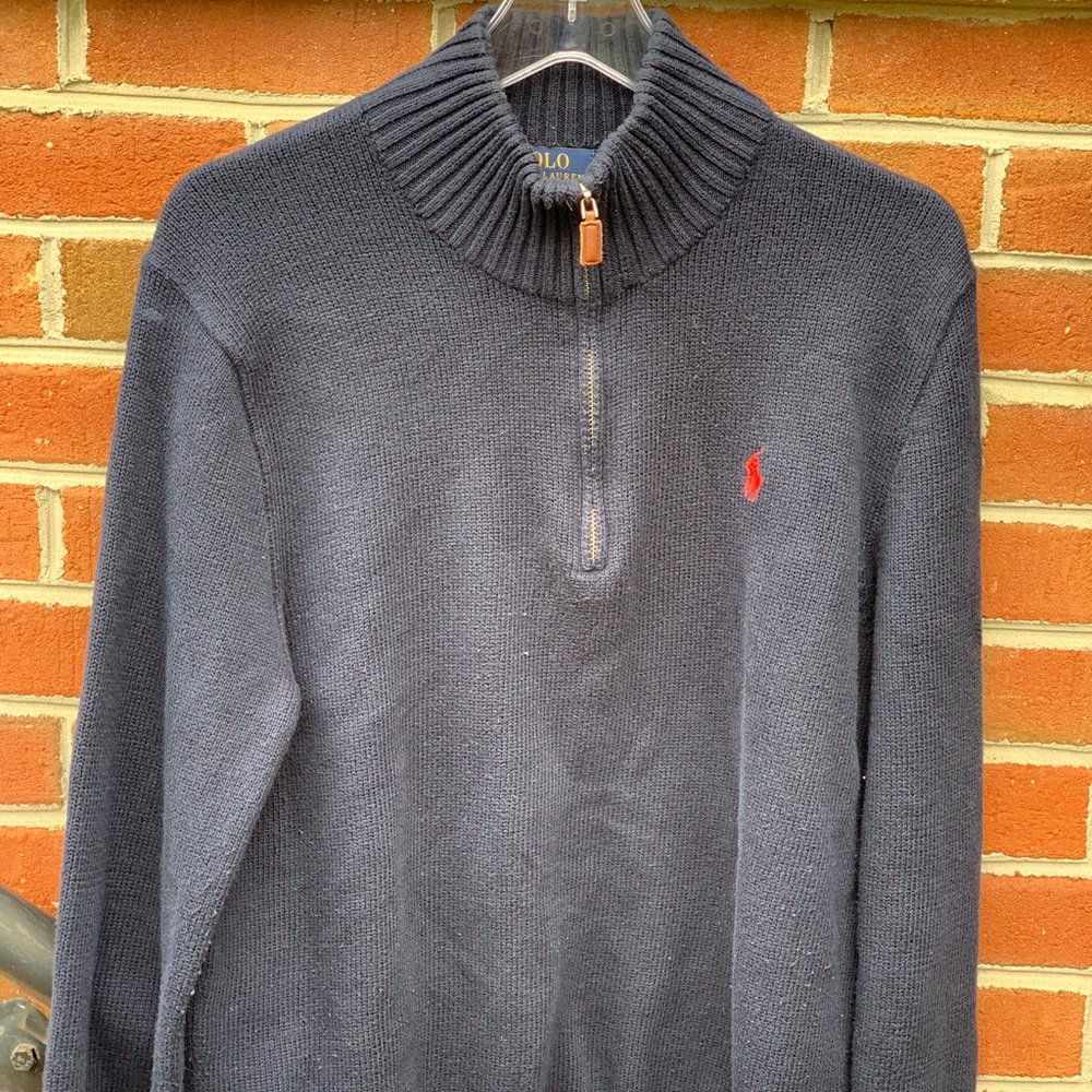🚨$18❗️Polo Ralph Lauren 1/4 Zip Sweater | Sz M